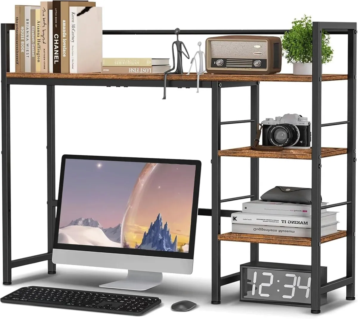 Desk Shelf 38.6 Inch Wood Organizer for Computer - Image 1