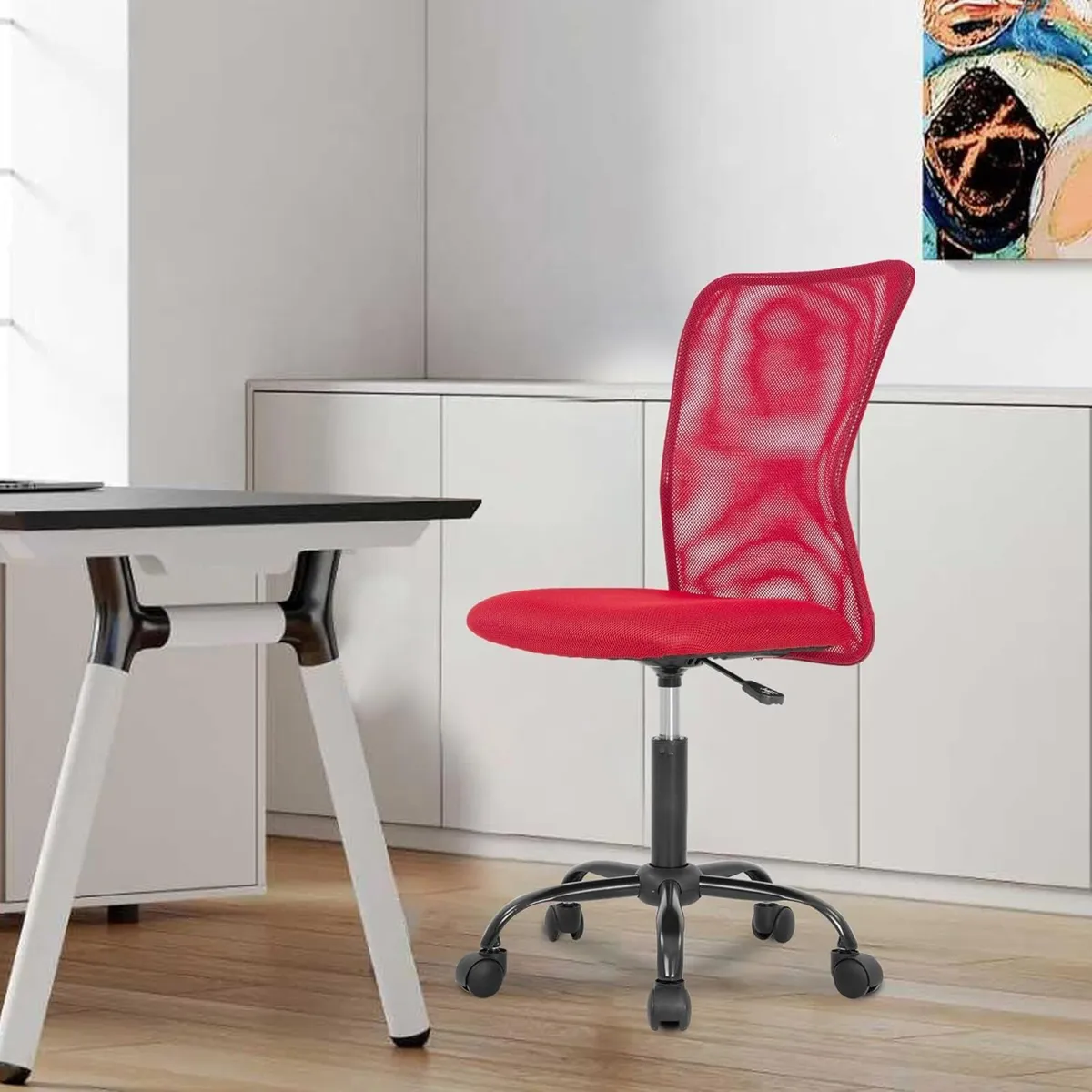Ergonomic Office Chair Desk Mesh Computer Armless - Image 2