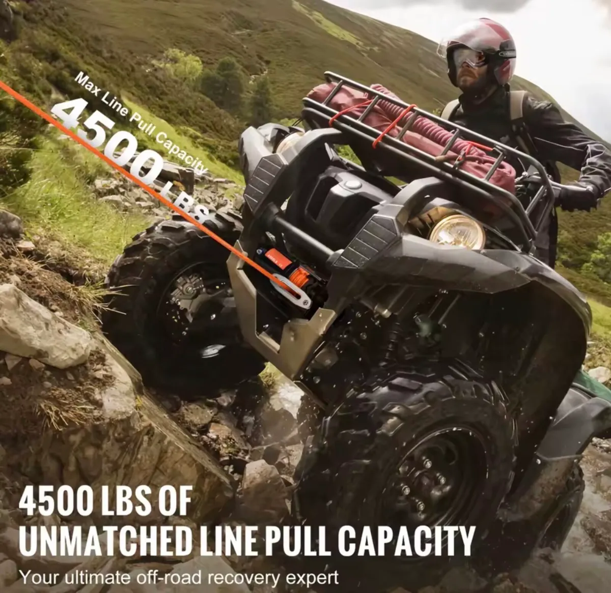 2tones small winch strong synthetic rope - Image 1