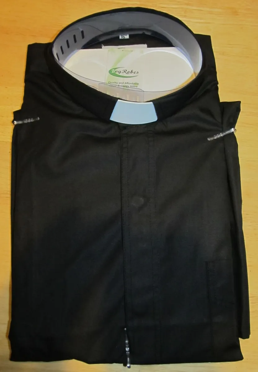 New long sleeve Priests shirt  removable collar - Image 2