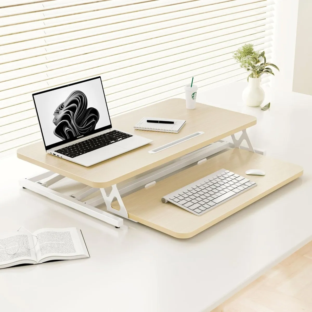 Height Adjustable Standing Desk Converter - 81cm - Image 2