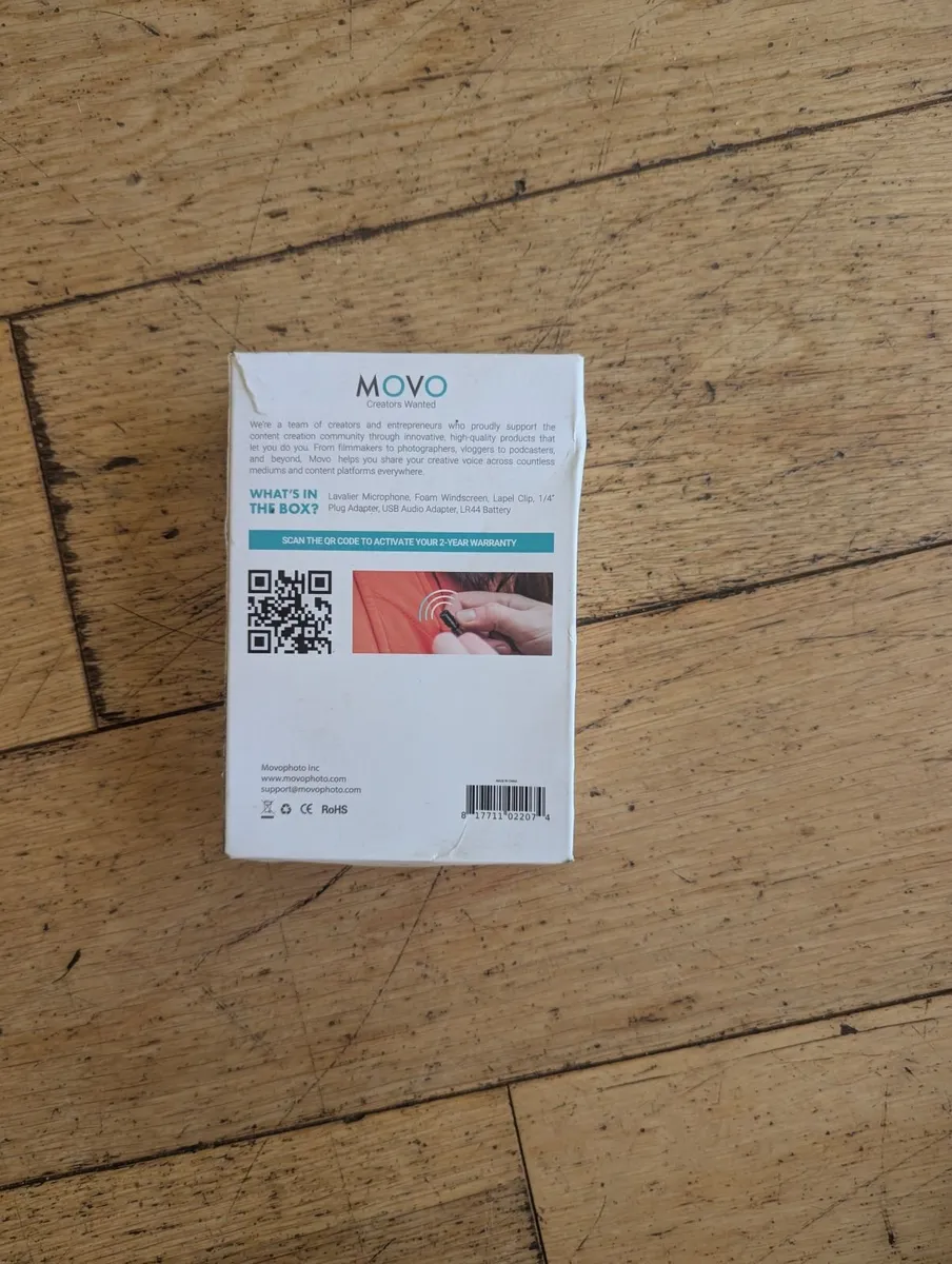 Movo LV1-USB Lavalier Microphone - Unboxed - Image 2