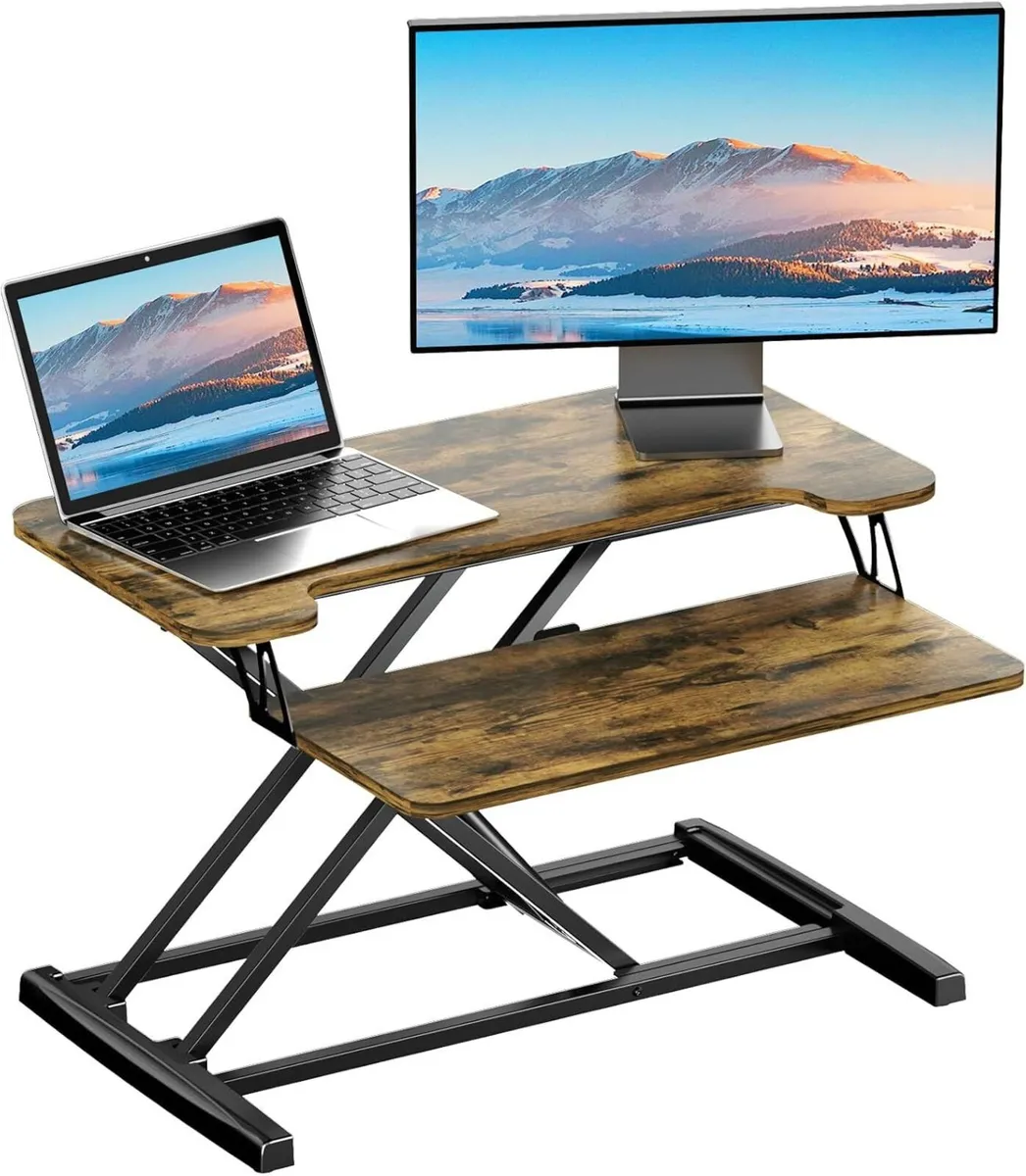 Standing Desk Converter with Height Adjustable 32 - Image 1