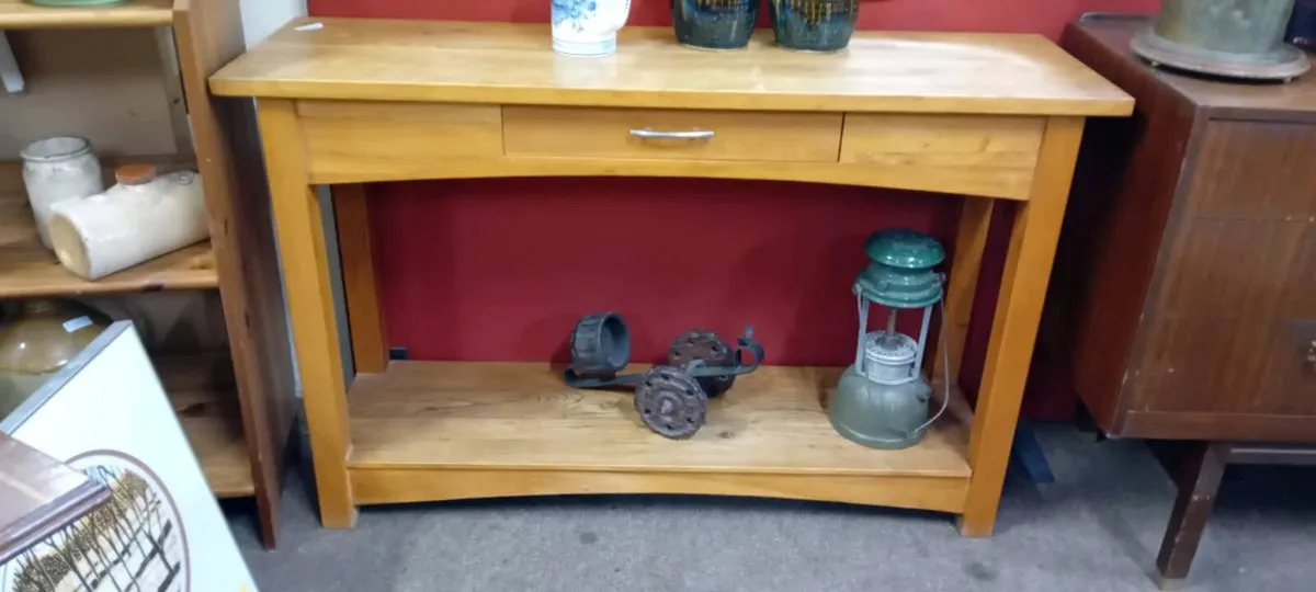 Large Oak Console Table