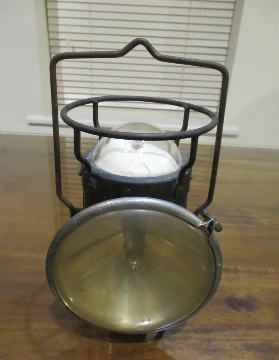 antique vintage lamp car rail train cottage bike - Image 3