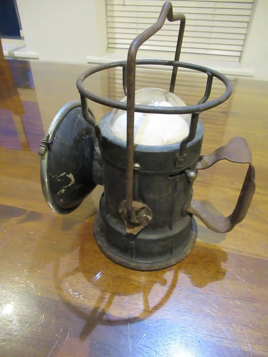 antique vintage lamp car rail train cottage bike - Image 4