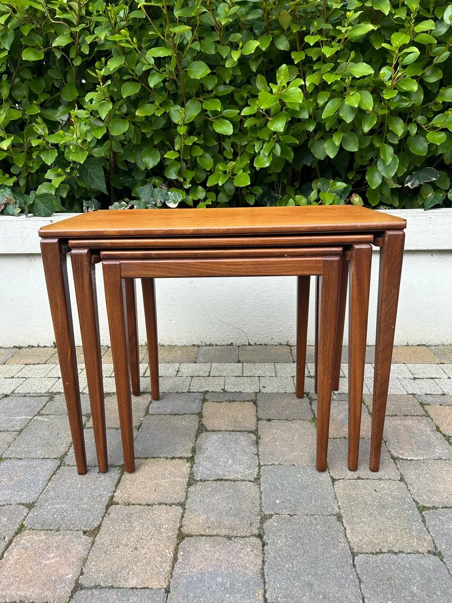 Mid century Richard Hornby teak trio of tables - Image 1