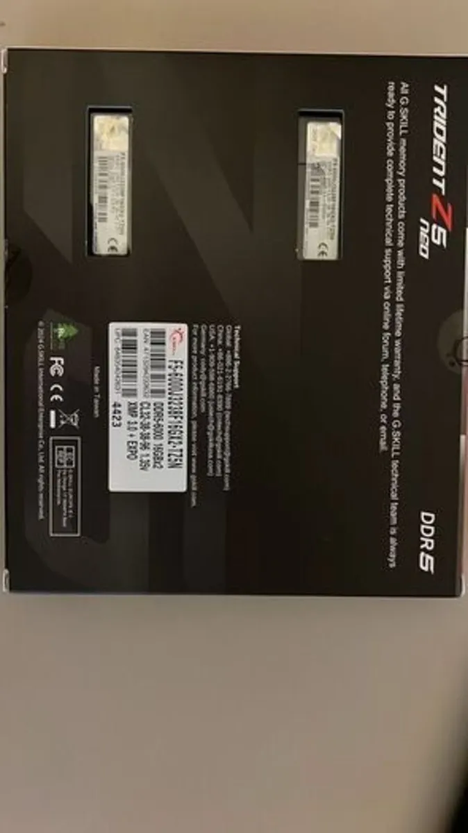 32gb (2x16gb) Ddr5 Ram. 6000mhz Cl32 Expo/xmp - Image 3