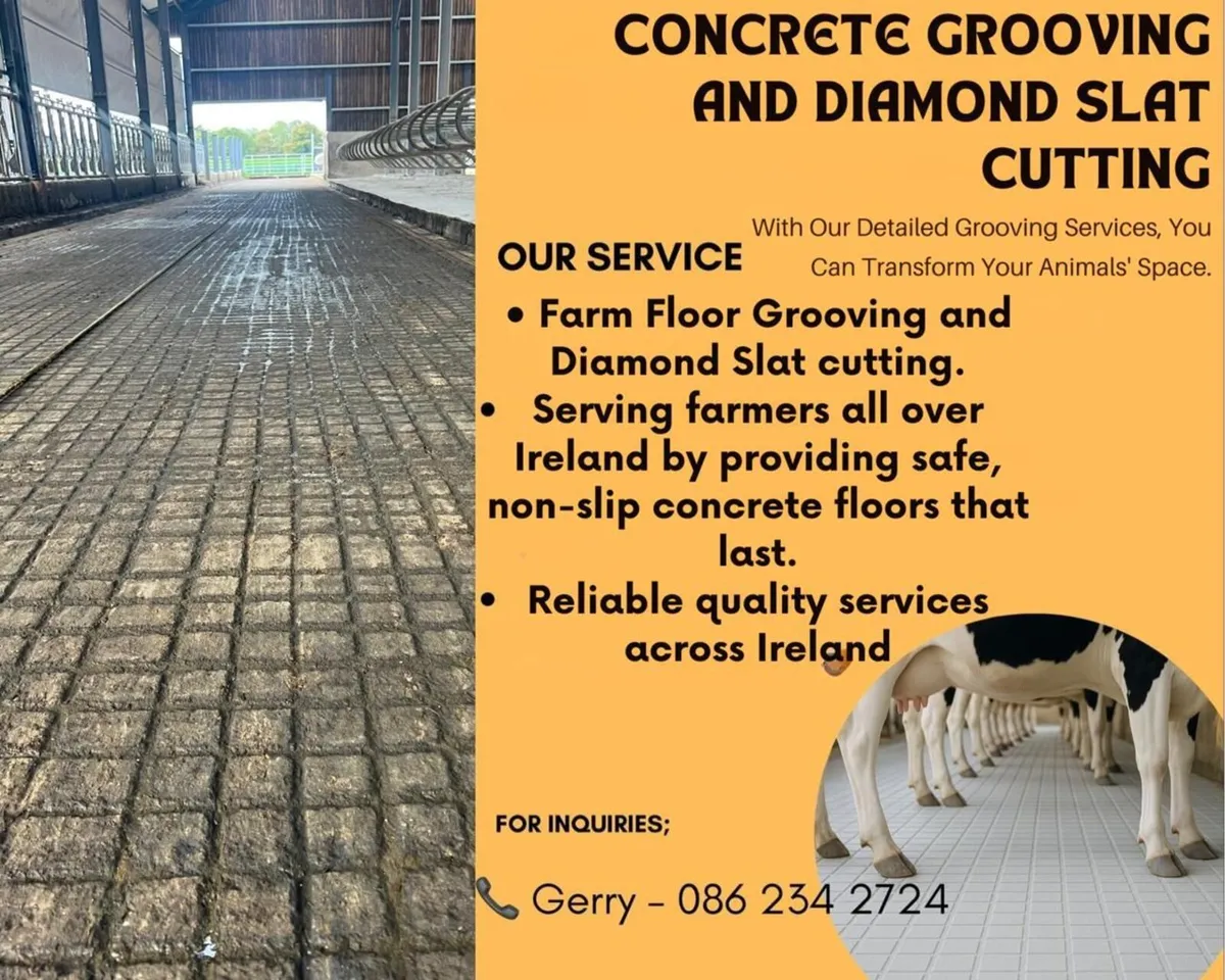 Concrete Grooving & Diamond Slat Cutting - Image 1