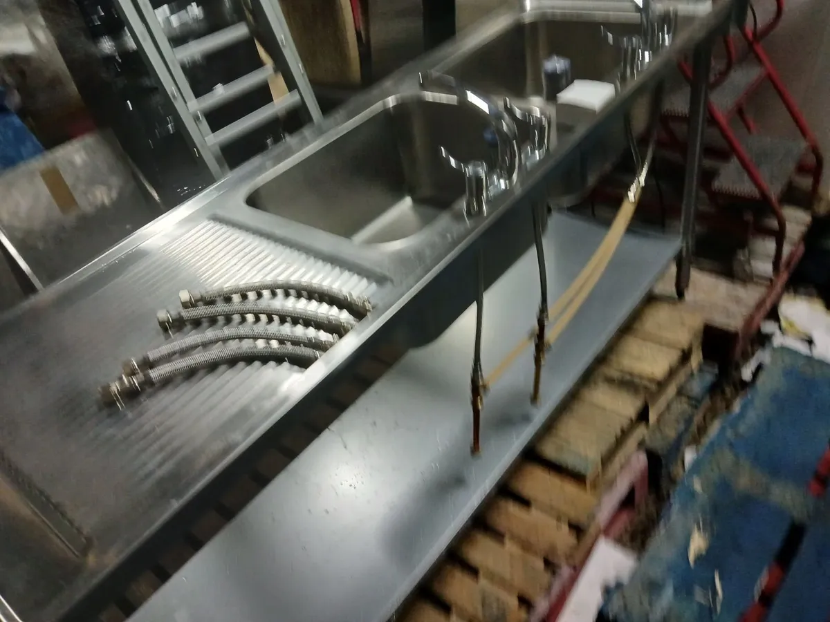 Staneless steel cabbinet double sink unit - Image 4