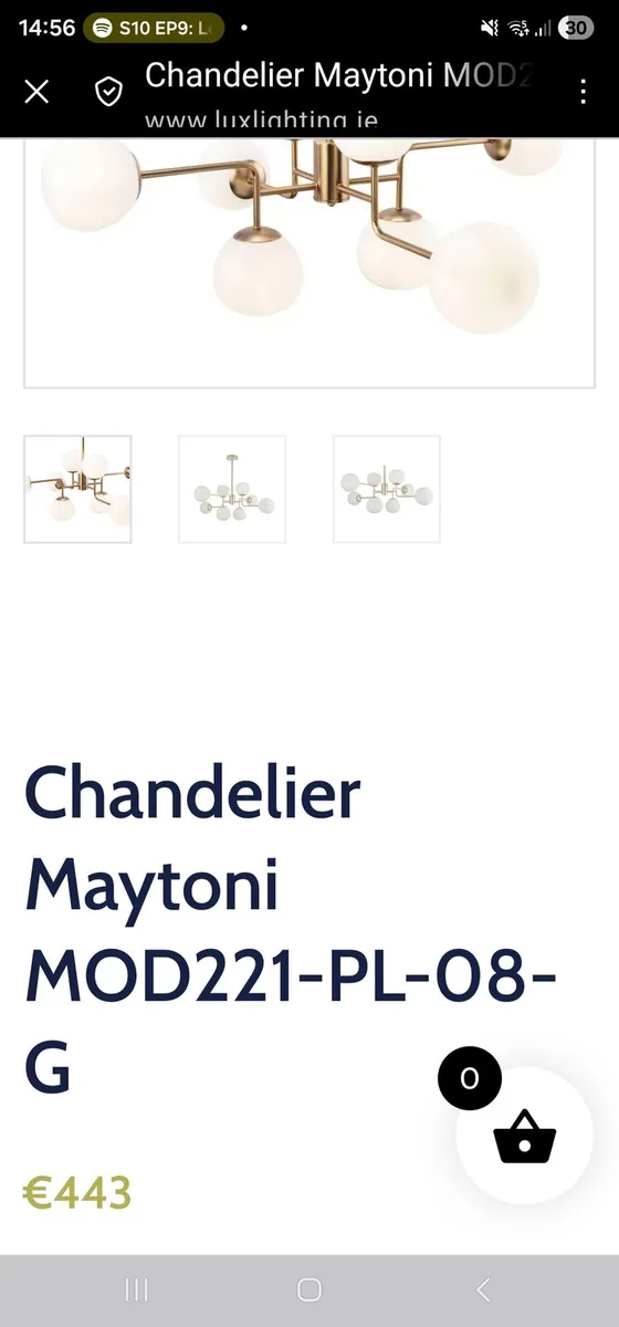 Mid Century style Designer Pendent light - Image 4