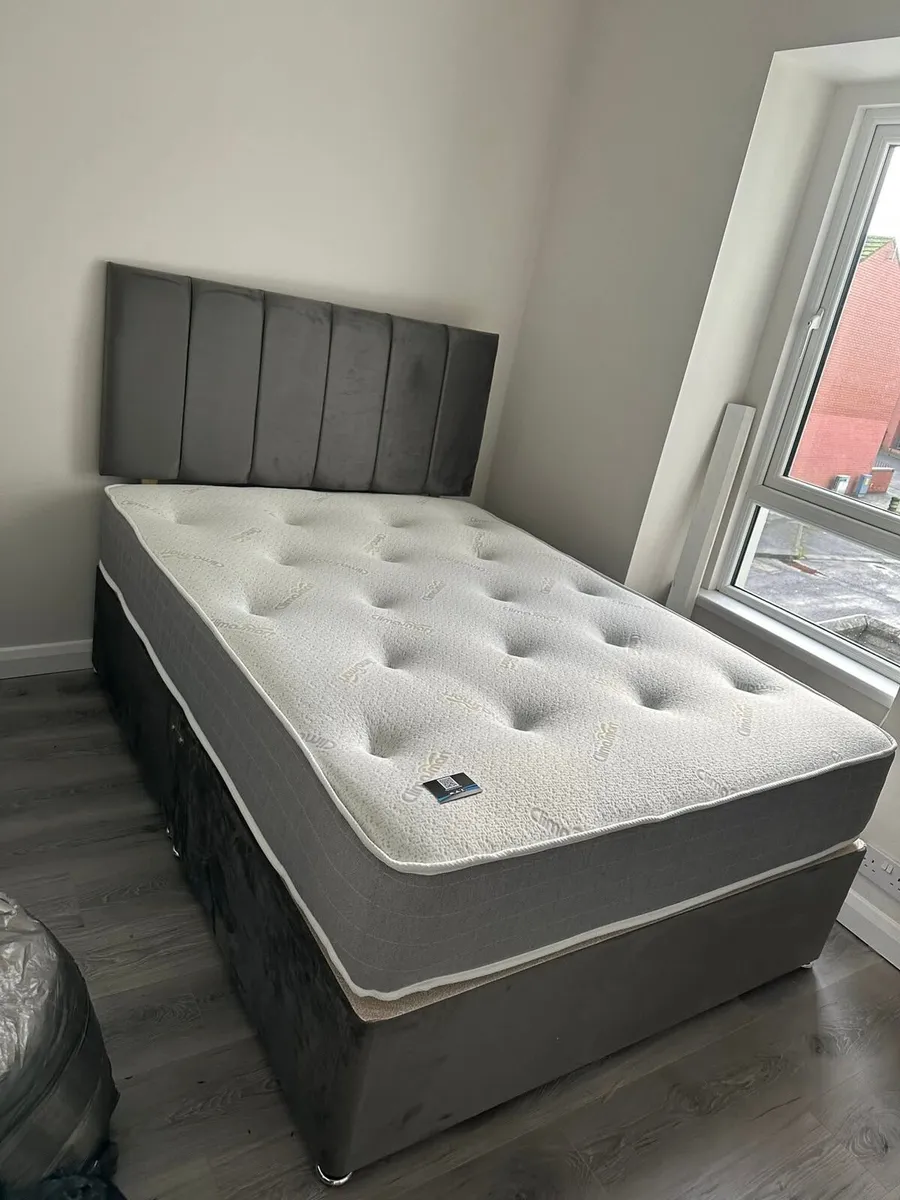 Divan Double & King Size Bed Frame With Mattress - Image 4