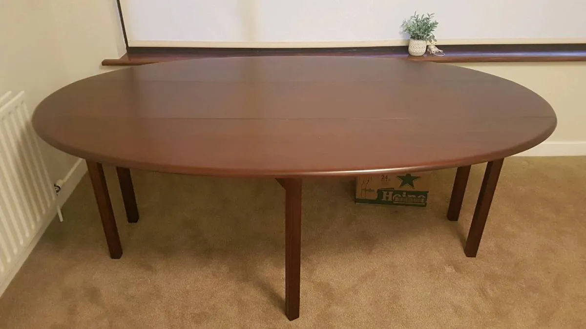 Solid Mahogany Dining Table - Image 1