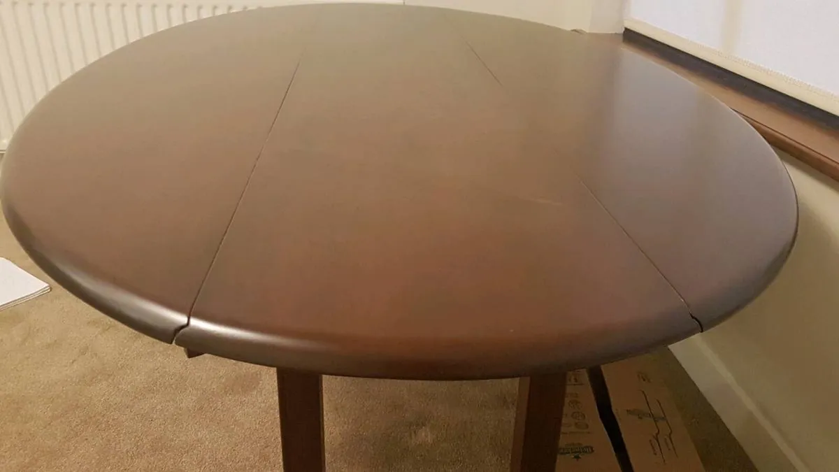 Solid Mahogany Dining Table - Image 3