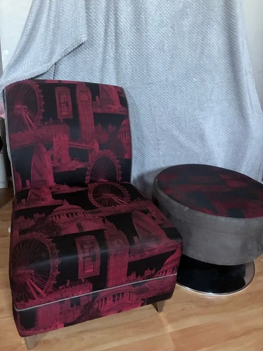 chair and stool - Image 1