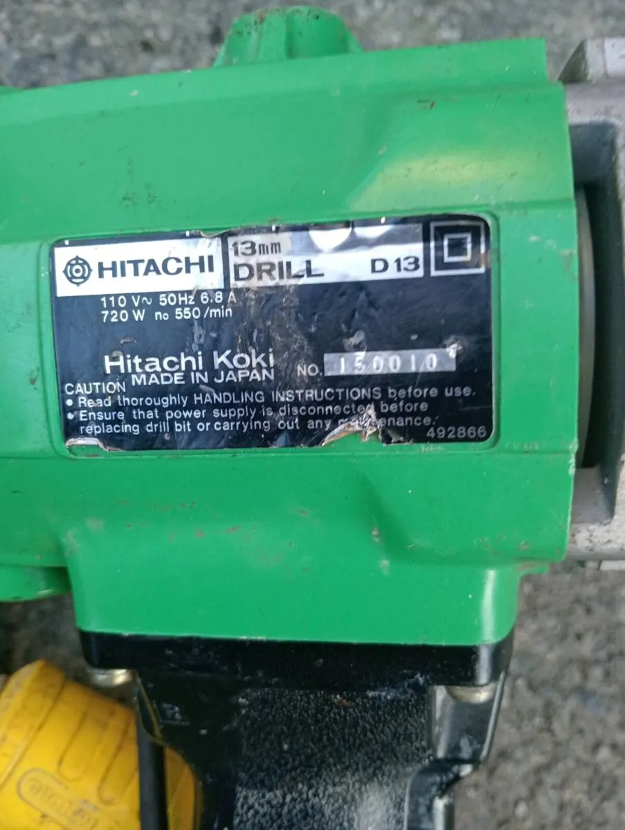 Hitachi/Koki drill 110v - Image 2