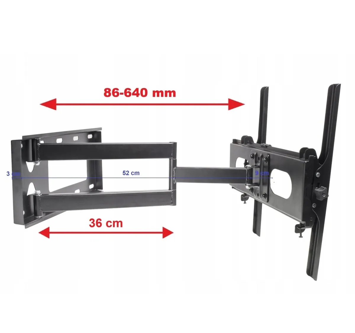 Tv Wall Mount Bracket Tilt Swivel Long Arm 32"-63" - Image 3