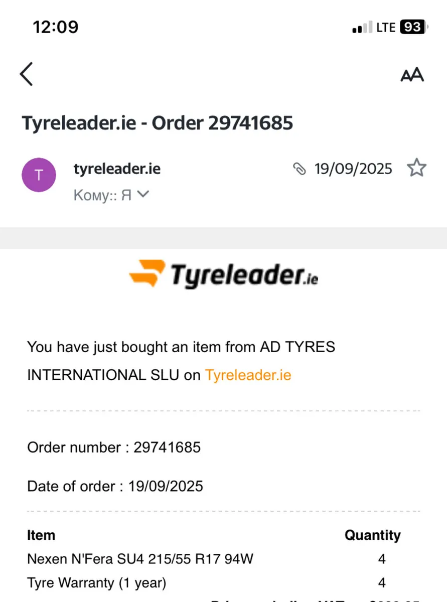 4x NEW Nexen N'Fera SU4 215/55 R17 94W Tyres - Image 4