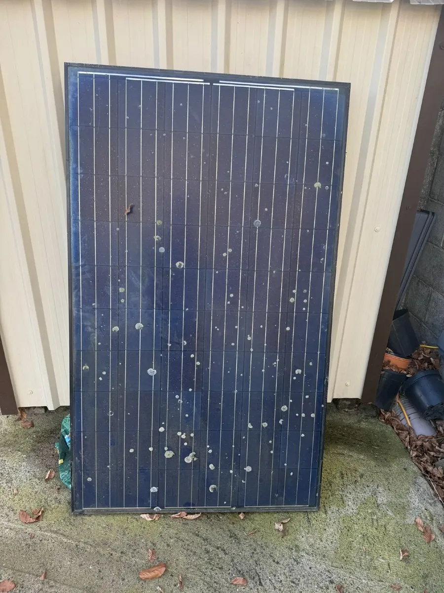 6 Solar Panels + Inverter + Racking - Sold as seen - Image 1