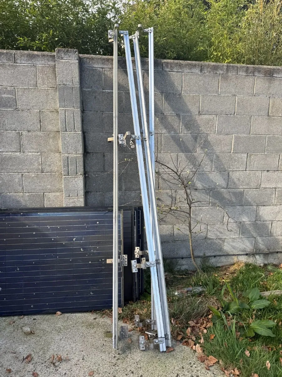 6 Solar Panels + Inverter + Racking - Sold as seen - Image 3