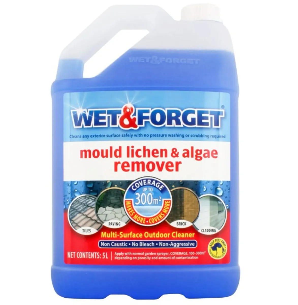 Wet & Forget - Mould, Lichen & Algae Remover - 5L