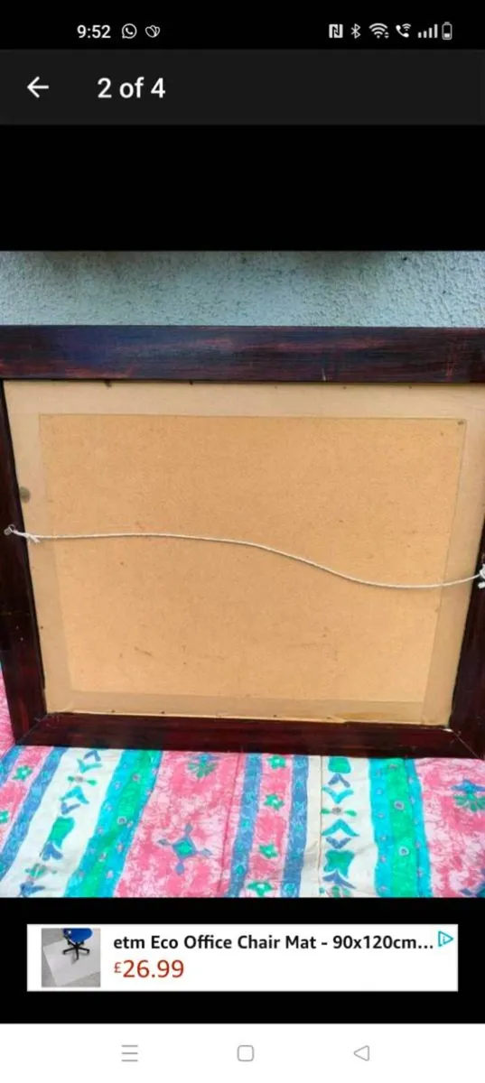 Mahogany Framed picture, " love at first sight"
34 - Image 3