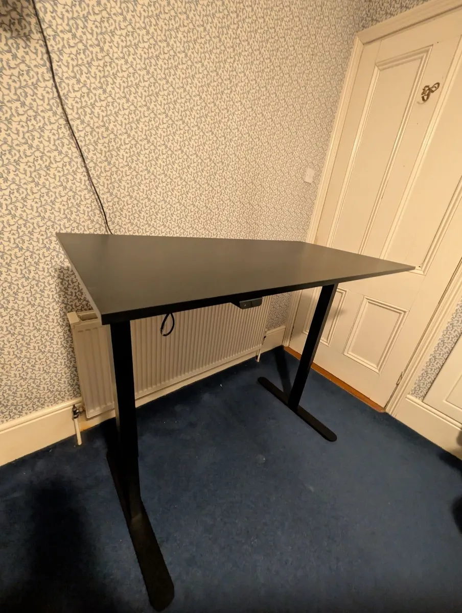 JYSK sit/stand electric desk (black) - Image 1