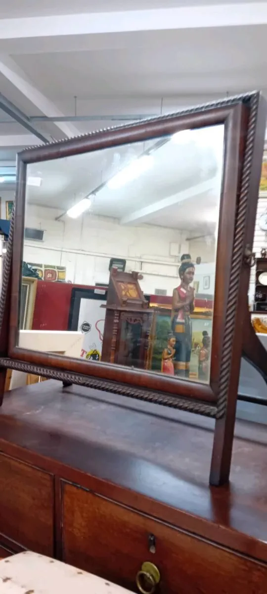 Art Deco Era Mahogany Dressing Table Mirror - Image 1