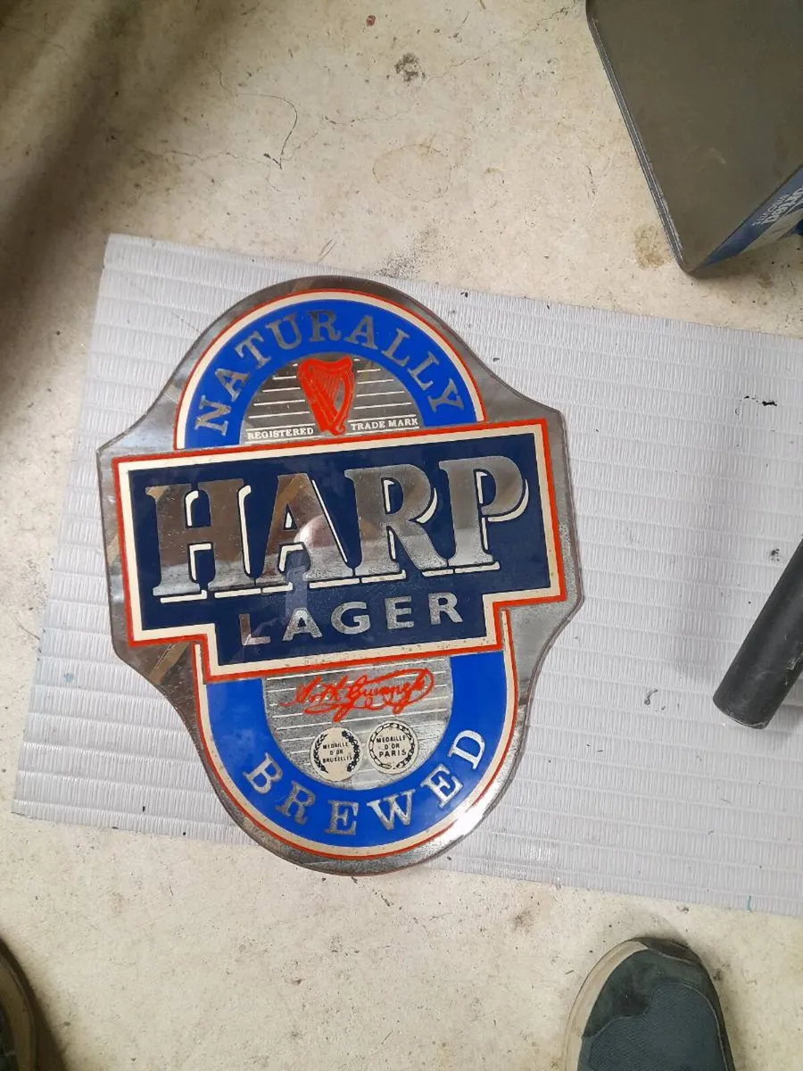 Old harp mirror