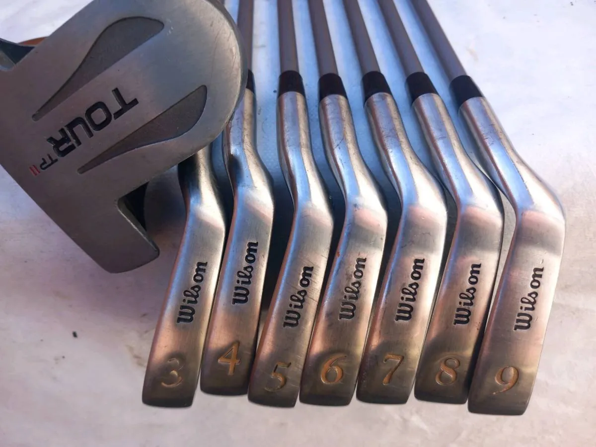 Wilson golf irons and tour putter. - Image 2