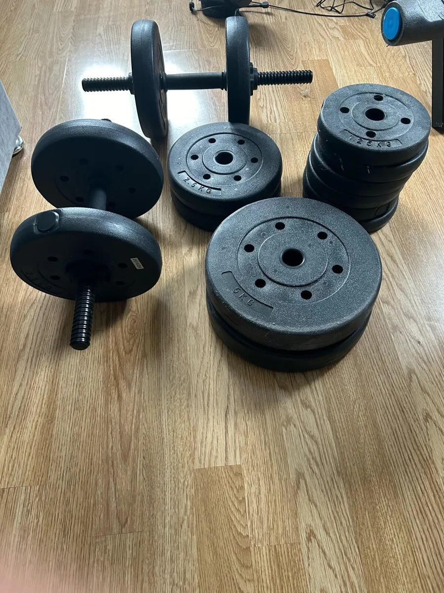 Gym weights and bench - Image 2