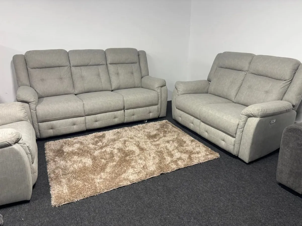 Mayfair Fabric 3+2 Seater Sofa Set - Image 1