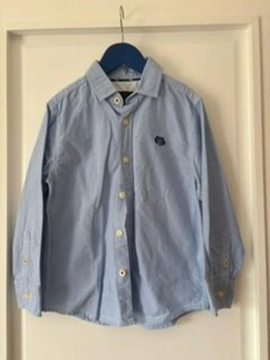 Paul Costelloe Blue Shirt age 7-8 - Image 1