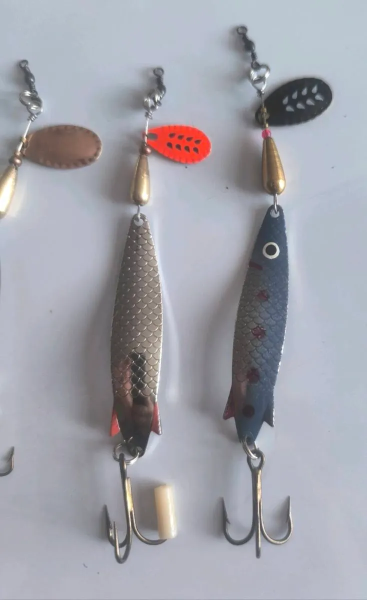 5 mixed hybrid Abu Toby Droppen spinner spoons - Image 4