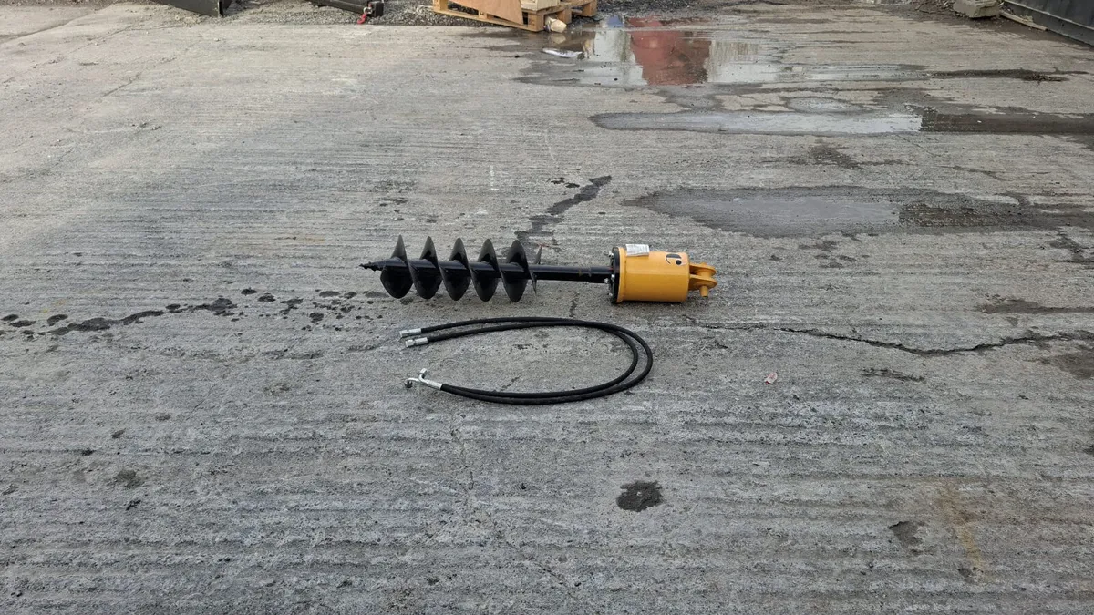 Hydraulic Auger – To Suit Mini Digger - Image 4