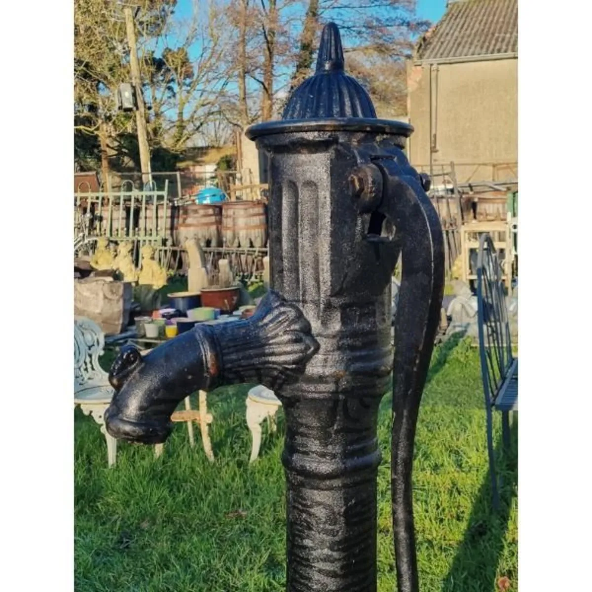 Cast Iron Pump Large Black H363 - Image 2