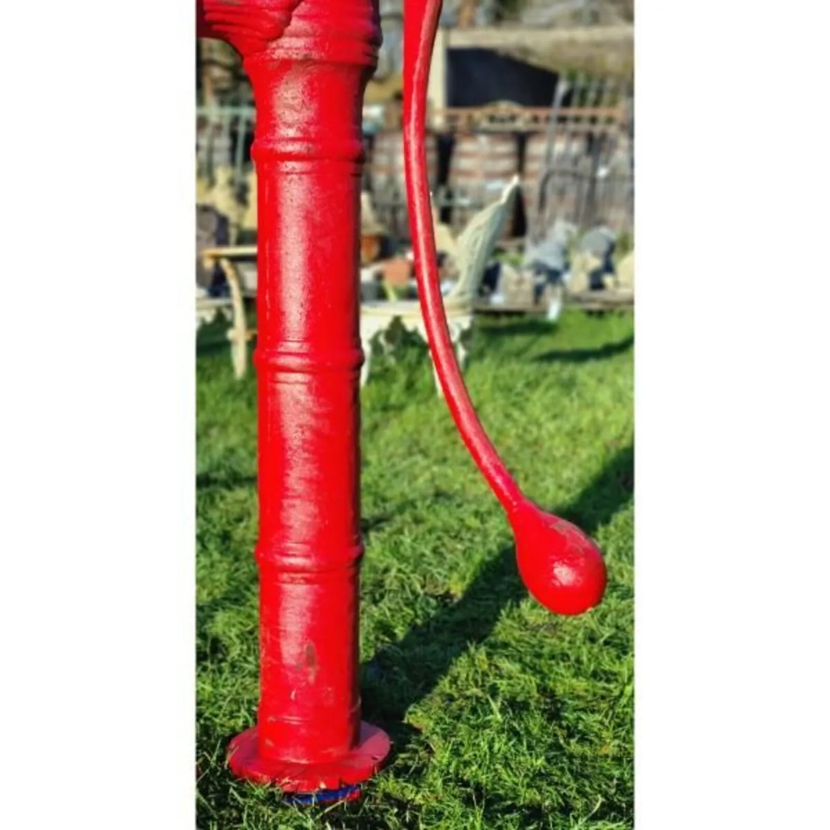 Cast Iron Pump Large Red H364 - Image 3