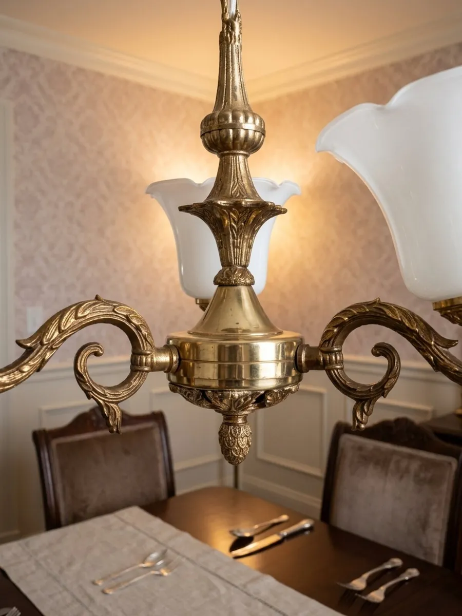 Rococco chandelier postage available - Image 3