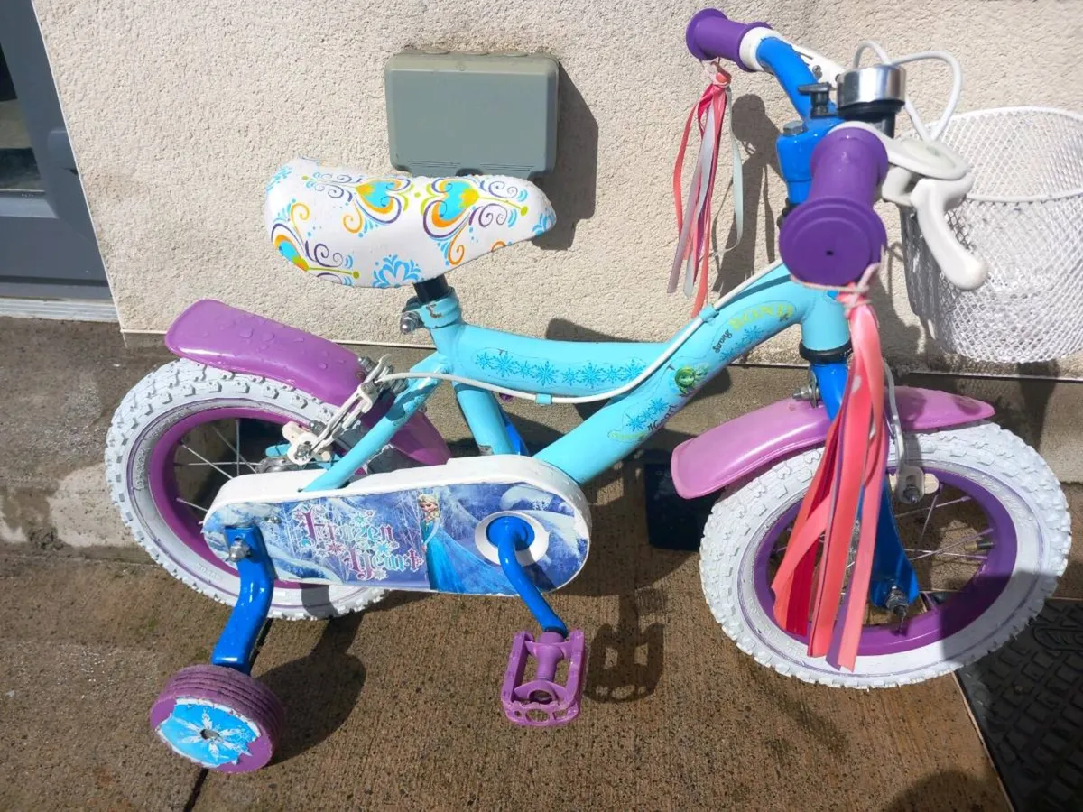 Kids frozen bike size 12 inch wheels - Image 2