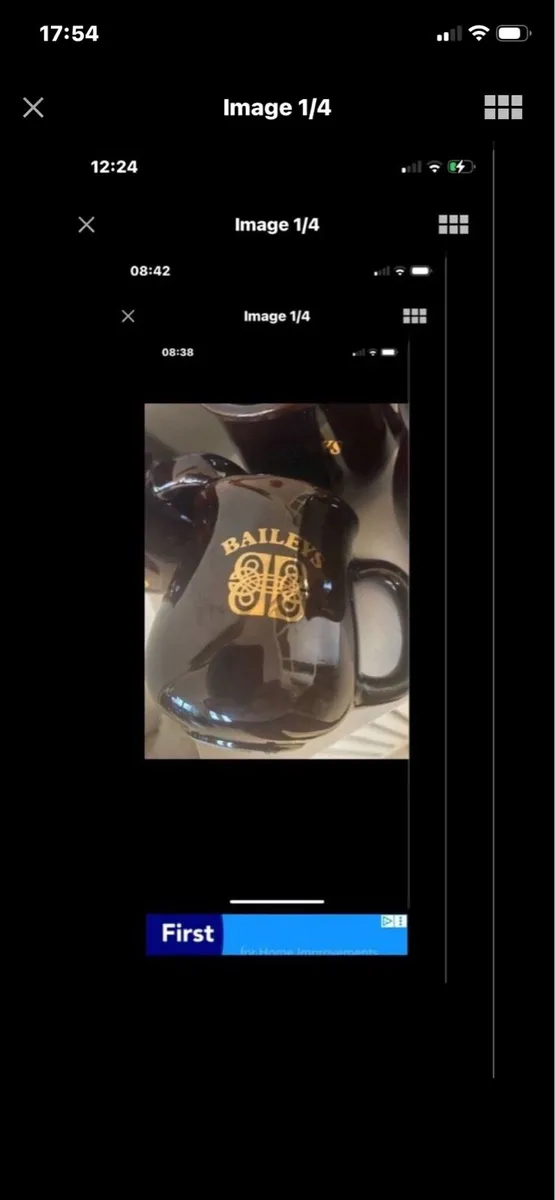 Very Rare Baileys Coffee Mugs (4) - Image 1