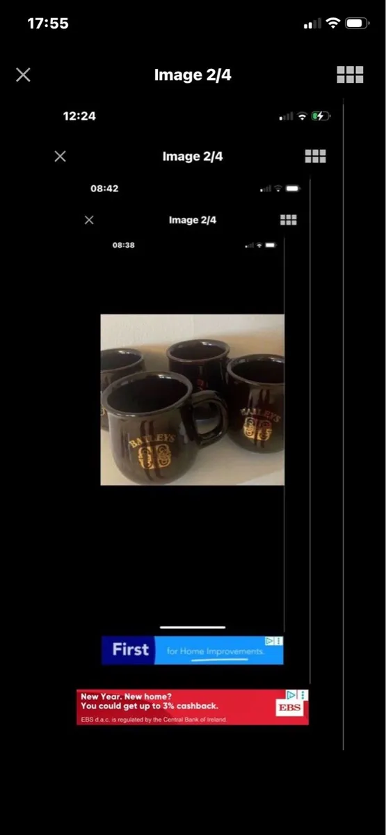 Very Rare Baileys Coffee Mugs (4) - Image 2