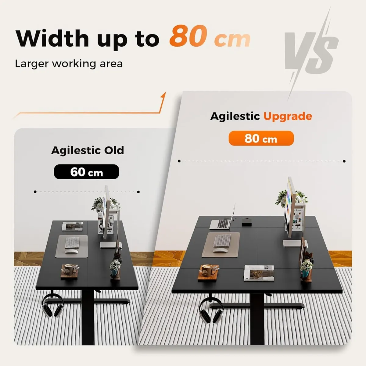 Height-Adjustable Electric Desk 140x80 cm - Image 3