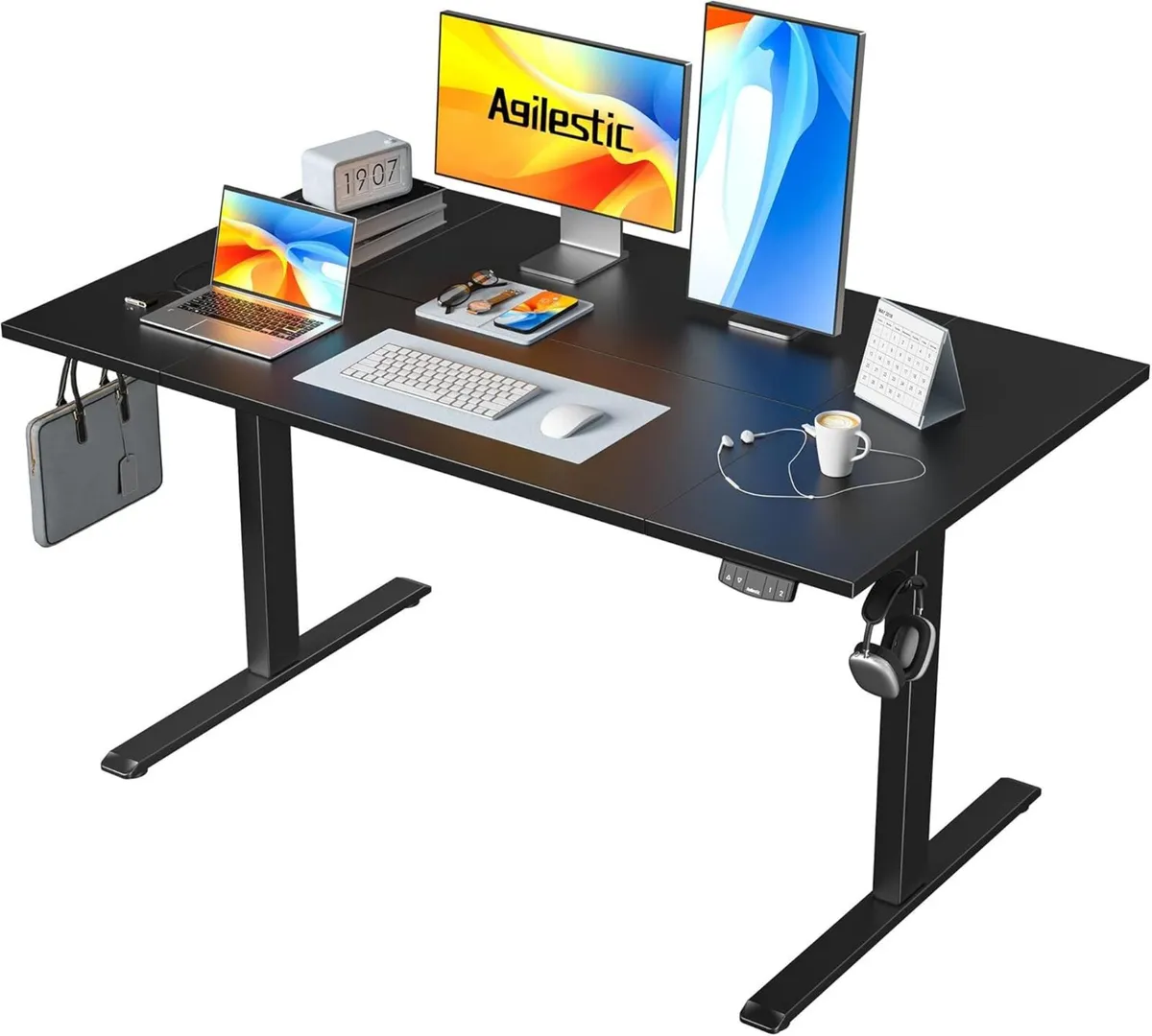 Height-Adjustable Electric Desk 140x80 cm - Image 1