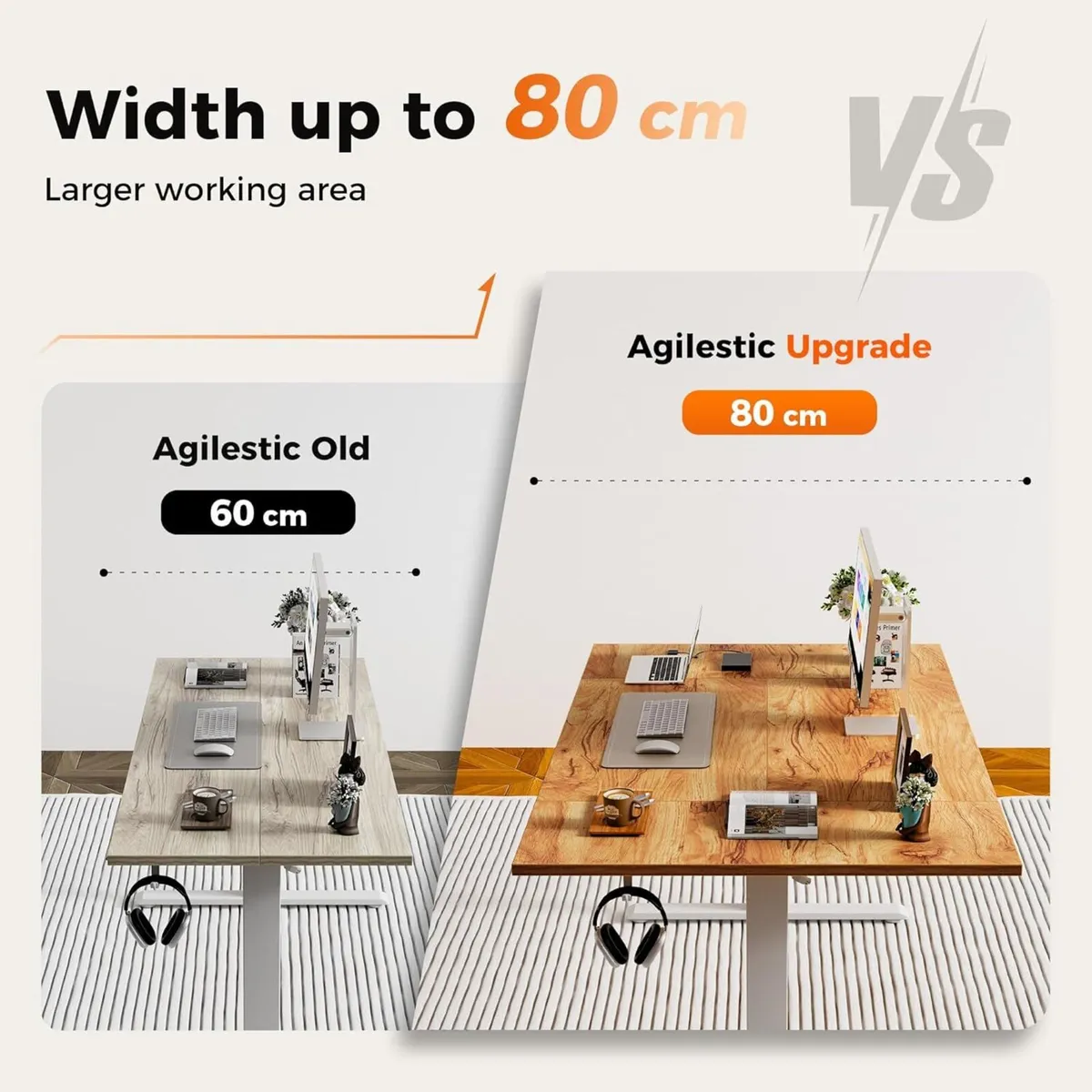 Height-Adjustable Electric Desk 120x80 cm - Image 4