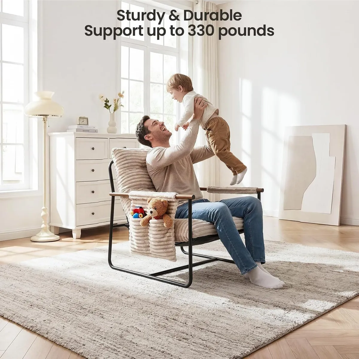 Comfy Accent Chair Modern Living Room Cozy Lounge - Image 3