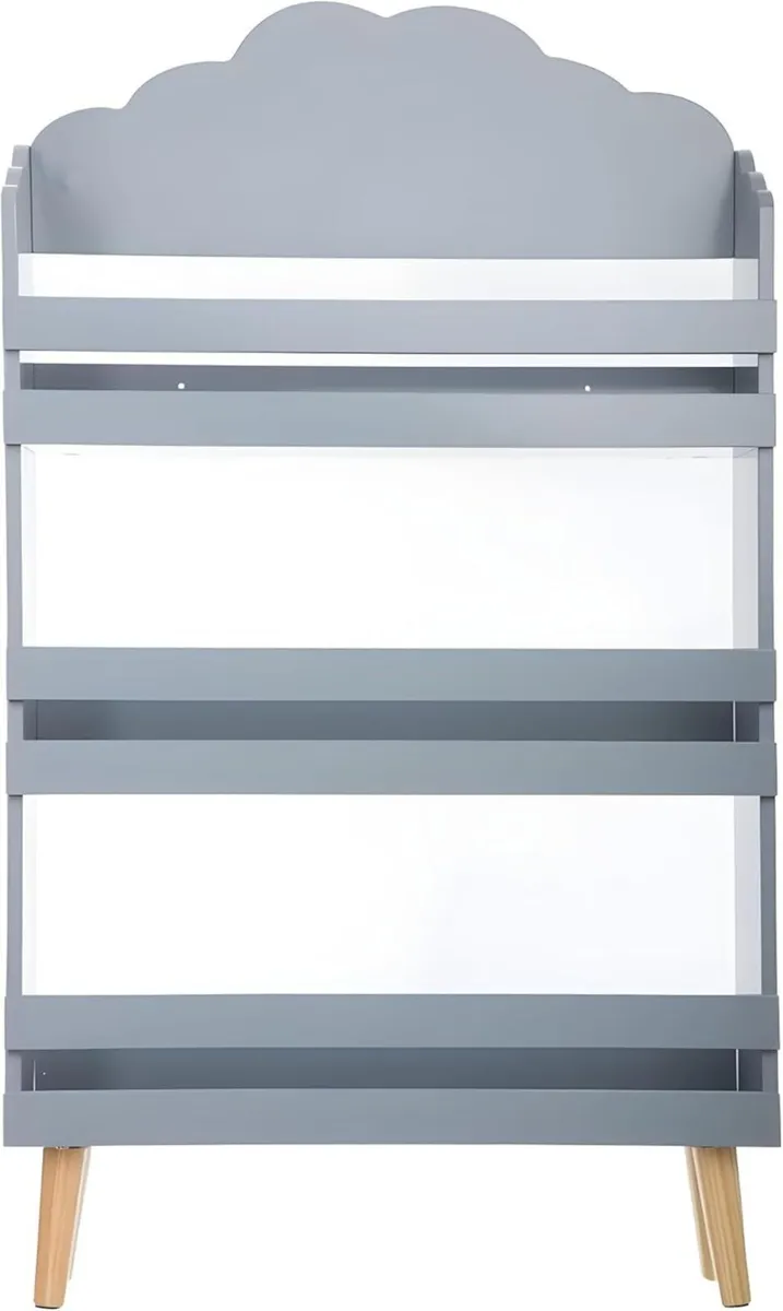Children's Book Shelf 3-tier Bookcase Storage for - Image 4