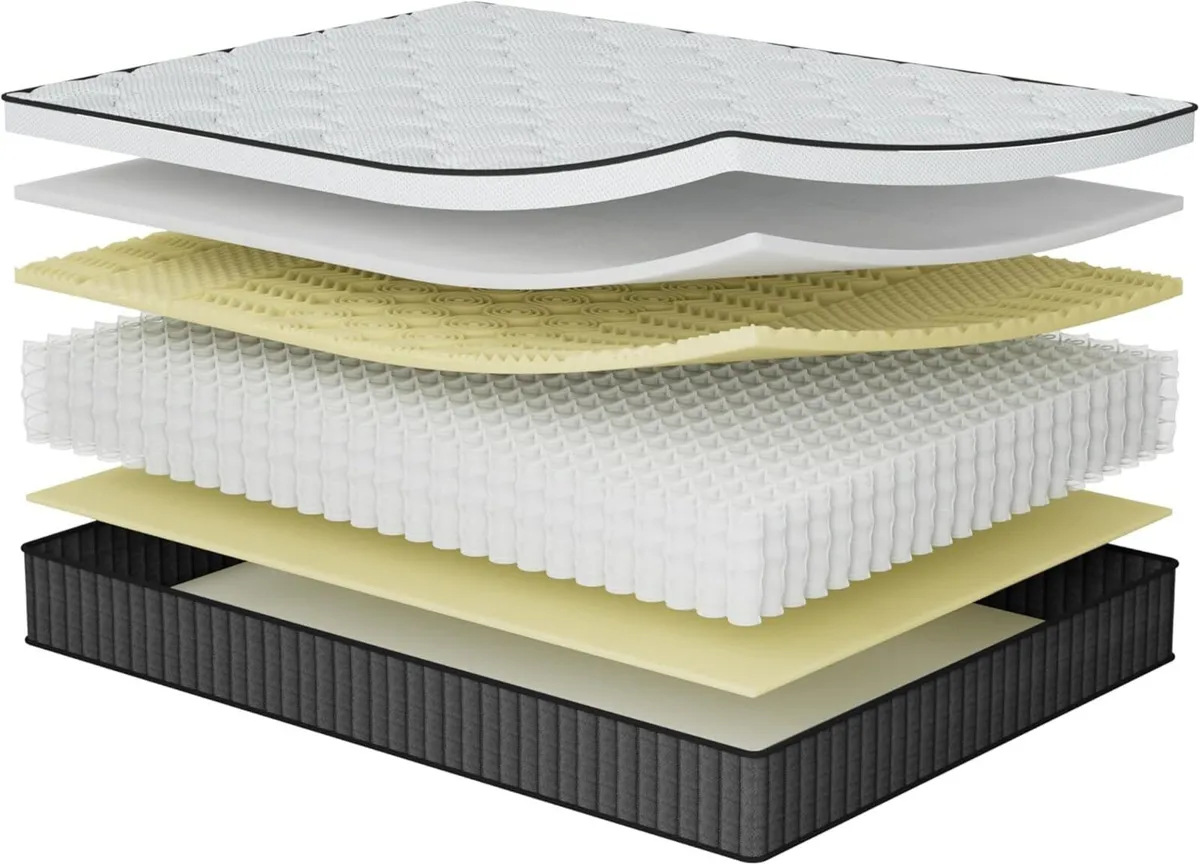 Memory Foam Pocket Sprung Mattress White 90 x 190 - Image 4