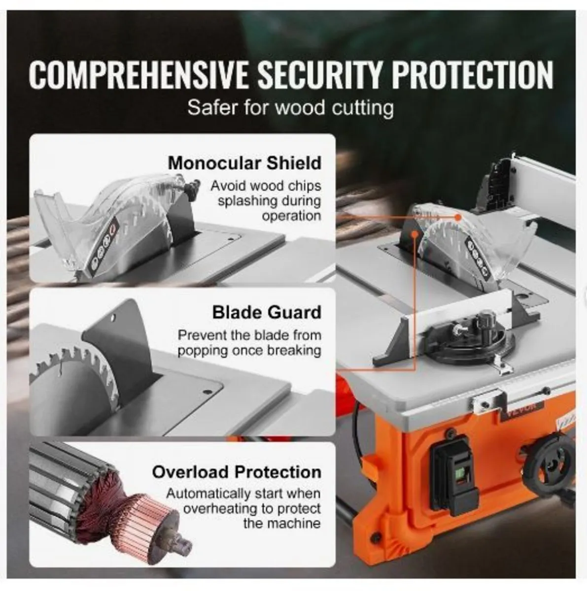 1800 W Table Saw Electric Cutting Machine - Image 4