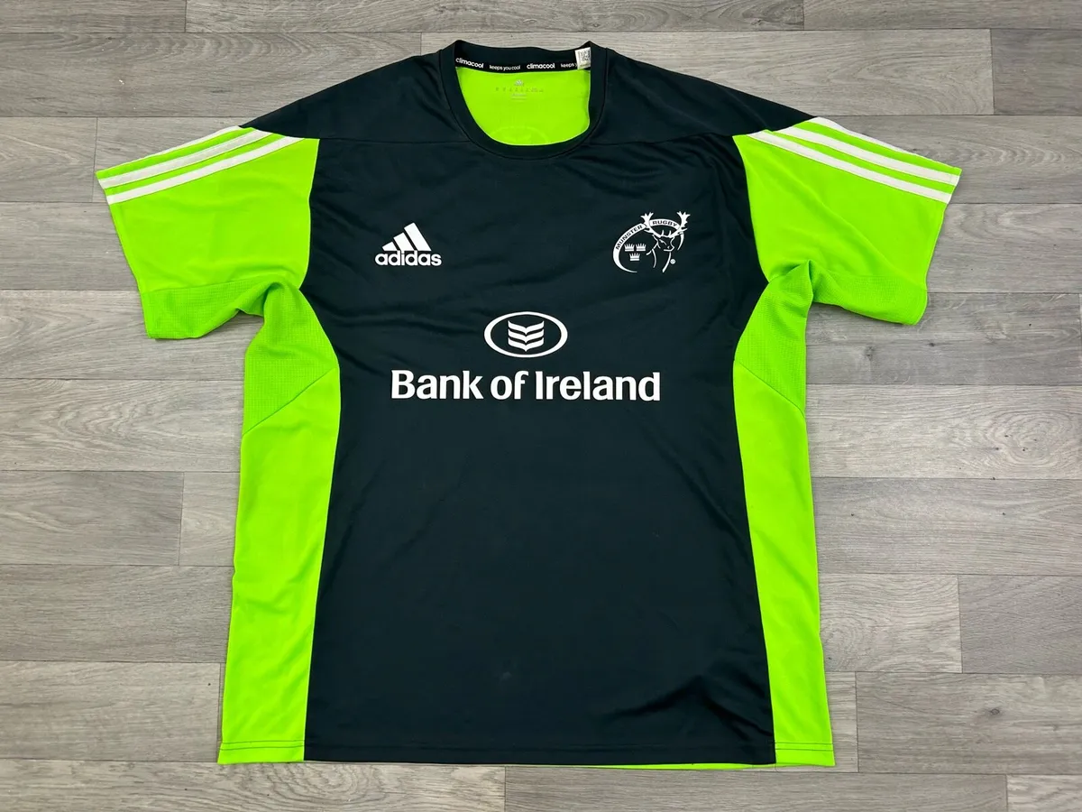 Adidas Munster Rugby Training Jersey Shirt Mens XL - Image 1