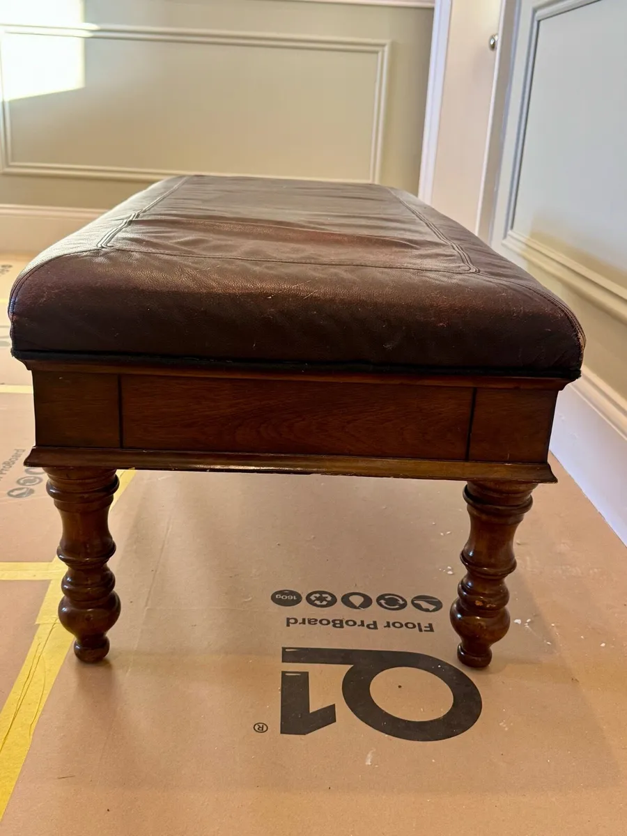 Mindy Brownes Leather Top Coffee Table - Image 4